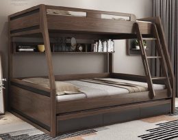 Black Stallion Twin over Full Bunk Bed