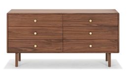 Nox Wooden Six Drawer Dresser