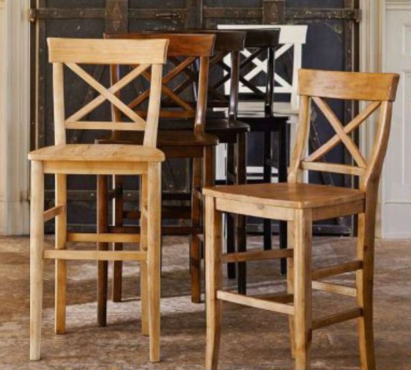 Aaron X Shaped Back Barstool I