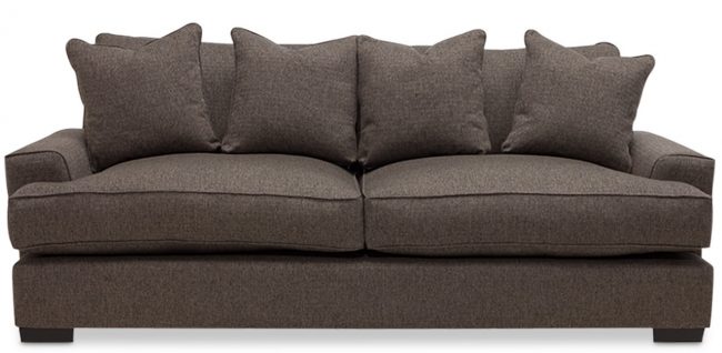 Ainsley Fabric Sofa With 4 Toss Pillows