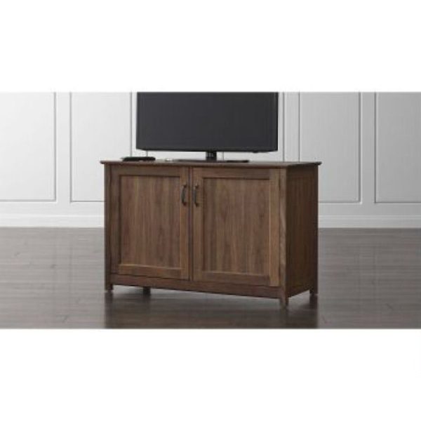 Ainsworth Walnut 47 Media Console With Glass Wood Doors