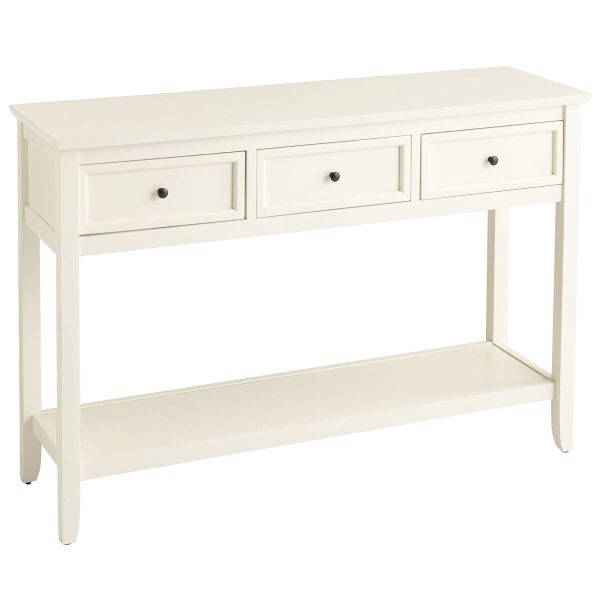 Ashington Antique White Console Table
