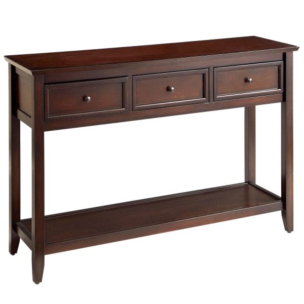 Ashington Mahogany Brown Console Table Costa Rican Furniture