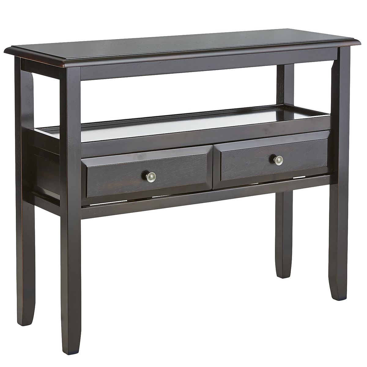 small black sofa table