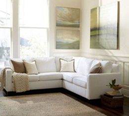 Cameron Upholstered Square Arm 3 Piece Sectional With Corner