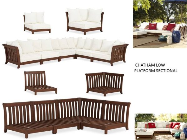 Chatham Low Teak Sectional
