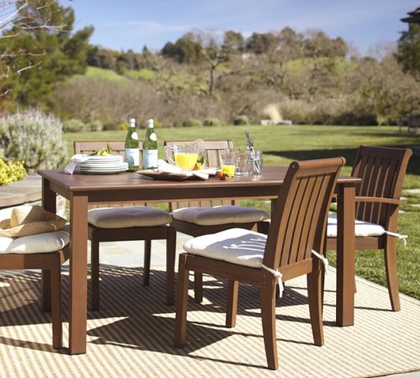 Chatham Rectangular Fixed Dining Table Chair
