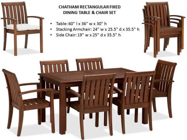 Chatham Teak Dining Table For 6