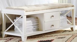 Clara Cushion Top Lattice Bench