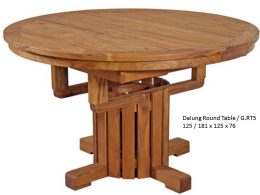 Dalung Teak Round Dining Table