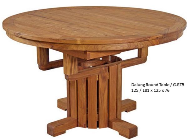 Dalung Teak Round Dining Table
