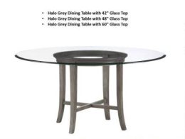 Halo Brey Round Dining Tables W Glass Tops