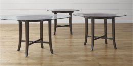 Halo Ebony Dining Tables With Glass Tops