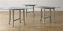 Halo Grey Dining Tables With Glass Tops