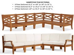 Hamstead Teak Sectional