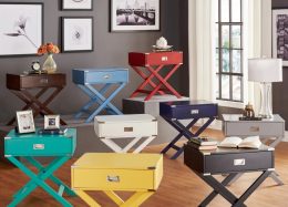 Kenton Wood Accent Campaign Table