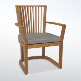 Korogated Outdoor Arm Chair