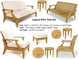 Laguna Teak Deep Seating Teak Set