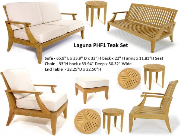 Laguna Teak Deep Seating Teak Set