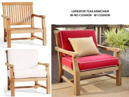 Larkspur Teak Arm Chairs