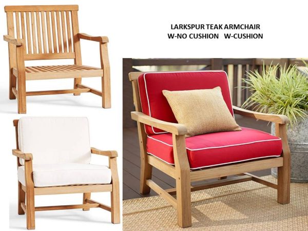 Larkspur Teak Arm Chairs