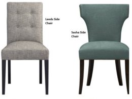 Leeds And Sasha Upholstered Dining Side Chairs