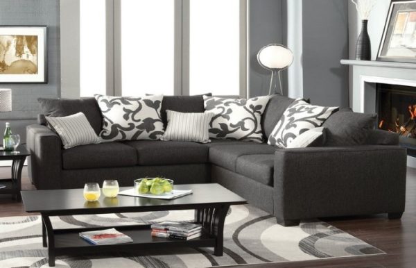 Lleida 2 Piece Fabric Sectional Sofa