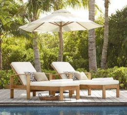 Madera Teak Chaise Lounge Chairs