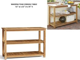 Madera Teak Console