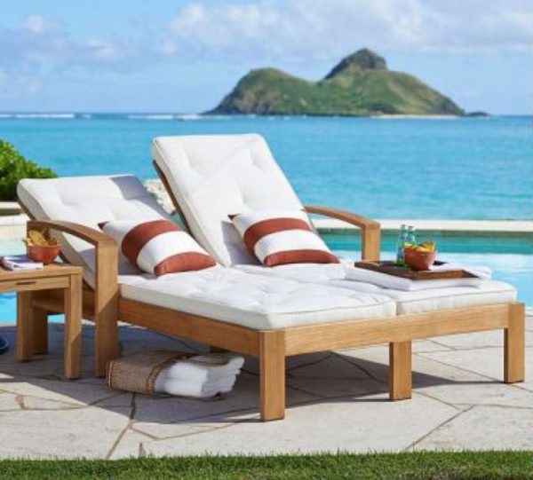 Madera Teak Double Chaise Lounge