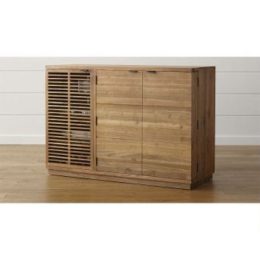 Marin Natural Large Bar Media Cabinet
