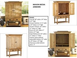 Mason Media Armoire