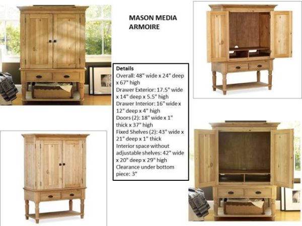 Mason Media Armoire