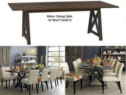Metra Rectangle Dining Table