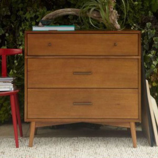 Mid Century 3 Drawer Dresser