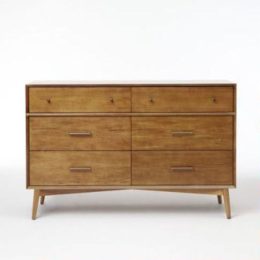 Mid Century 6 Drawer Dresser