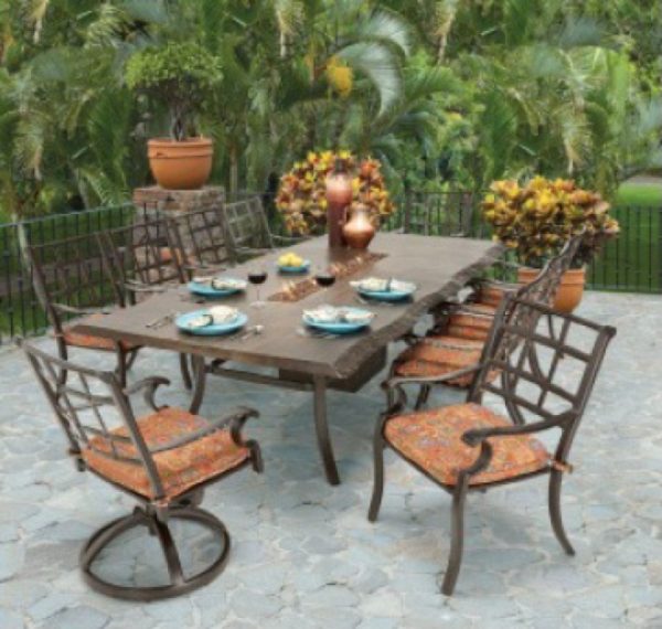 Monterey Elongated Cast Iron Dining Set