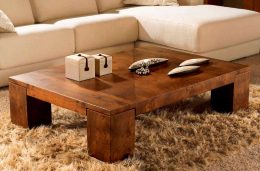 Natural Solid Wood Coffee Table