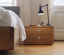 Nox Teak Bedside Cabinet