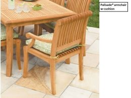 Palisade Teak Arm Chair W Cushion