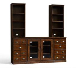 Printers 2 Glass Doors And 2 Wooden Doors Media Suite
