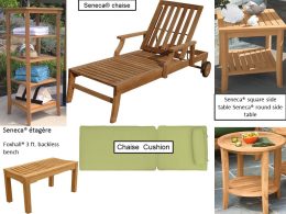 Samara Chaise Lounge And Side Tables