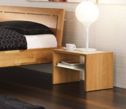 Solid Wood Bedside Table Lunetto