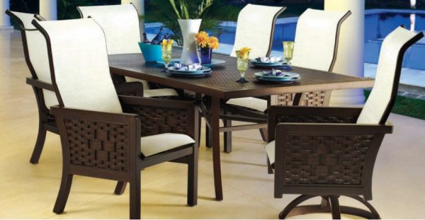Spanish Bay Sling Dining Rectangle Table
