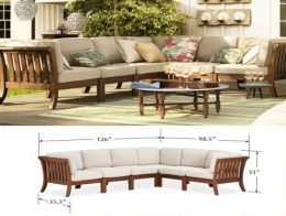 Teak Outdoor Chatham Sectional