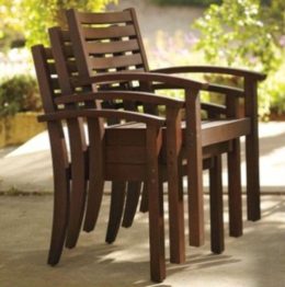 Teak Outdoor Chesapeake Stacking Armchair