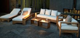 Teak Outdoor Flamingo Living Set