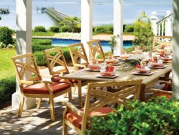 Teak Outdoor Halifax Dining Set