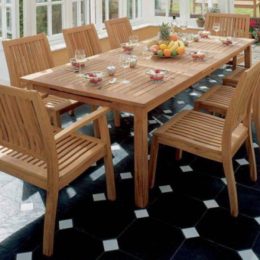 Teak Outdoor Monaco Dining Set 600x600[1
