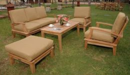 Teak Outdoor Tambor Deep Seating Set
